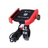 support portable moto Usb chargeur